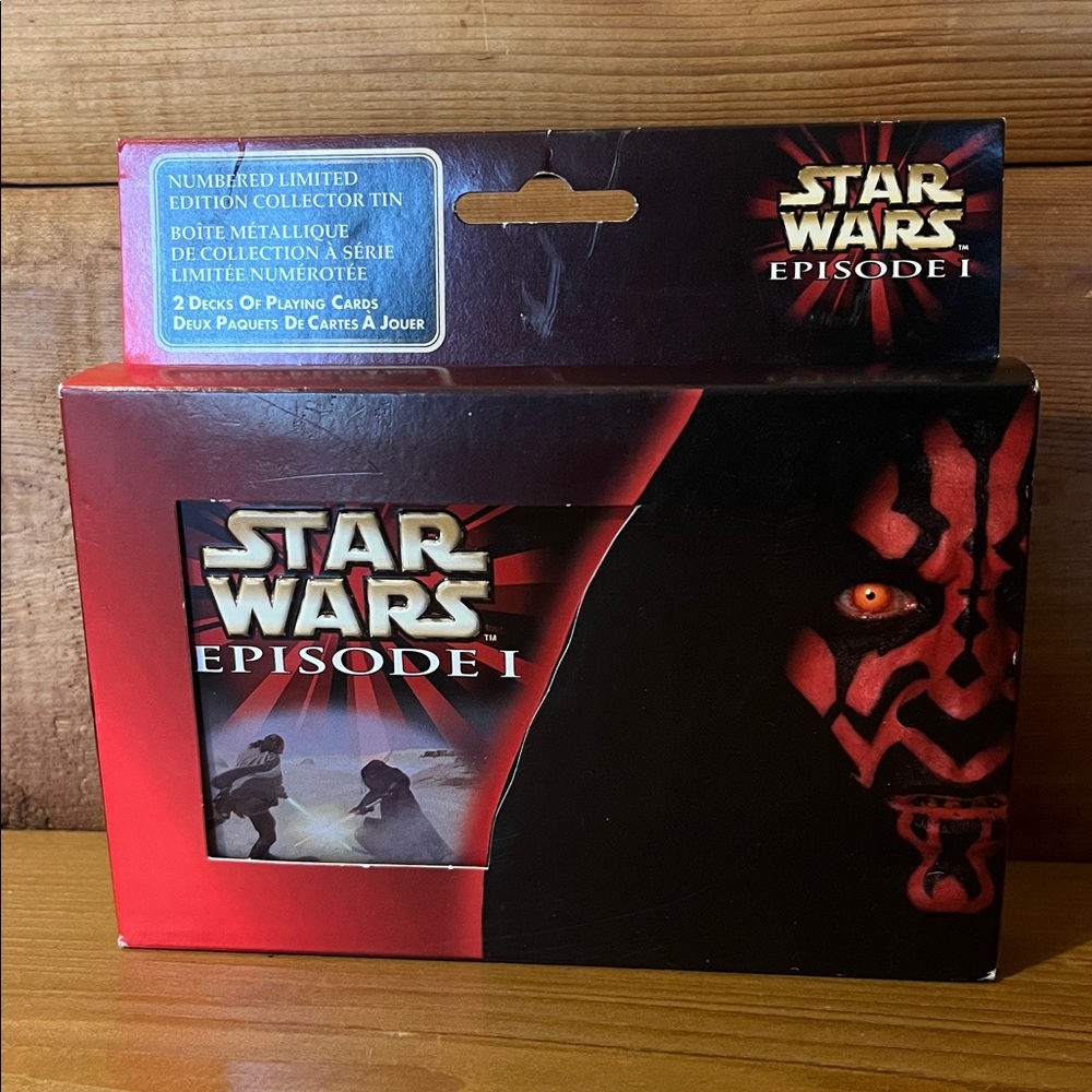 Star Wars Episode I Numbered Ltd. Ed. Collector Tin with 2 Decks Playing Cards